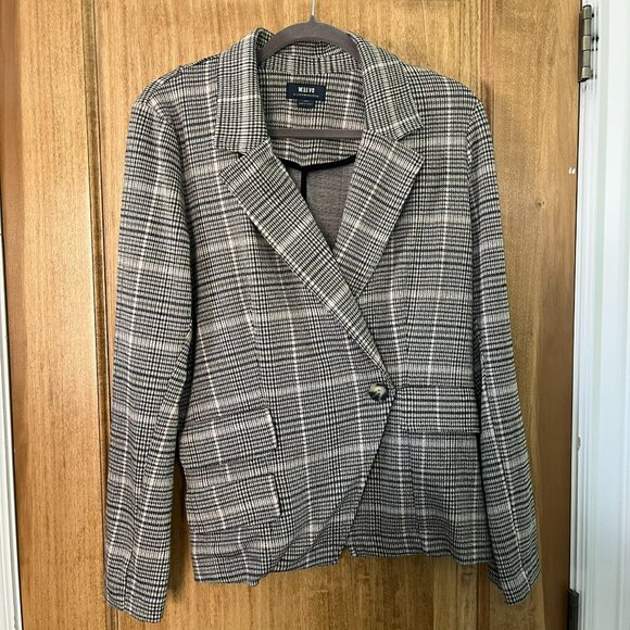 Anthropologie | Maeve Collegiate Plaid Knit Blazer | - Picture 7 of 10